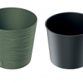 Kvetináč s vnútrom DFR250 FURU ROUND LOW zelený 