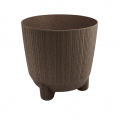 KV.DRF130NW Kvetináč 126x108 Káva 4625W RYFO N eco wood
