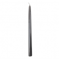 Sviečka kónická 30 cm LAKIER metal tmavo sivá