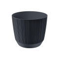 Kvetináč RYFO 16,8 x 14,7 antracit, čierny