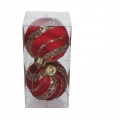  Vianočné gule červené (1bal.) TG78535-3