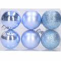 Vianočné gule svetlo modré 6 cm (1bal.) TG80125-9