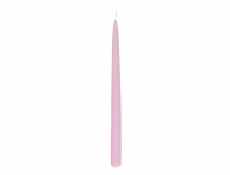 Sviečka kónická 30 cm LAKIER metal ružová