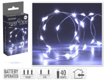 662284 SB Vian.svetla 195+10cm 40LED BAT-vnut AX9730020