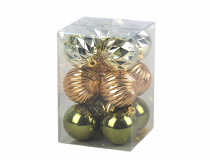 Vianočne gule 6 cm (1bal.) AR3/038AM12/BG 