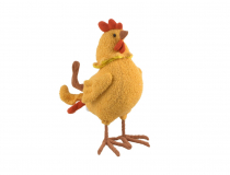 Veľkonočná dekorácia textilná sliepka / kohút CZH023