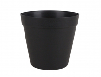 Kvetináč LOFT plastový 22 cm čierny