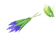 Umelá kytička modrica (Muscari) x 4 CV32904 - MIX