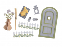 Miniatúrne záhradné doplnky do domček pre bábiky (1sa) HXM-24S1094