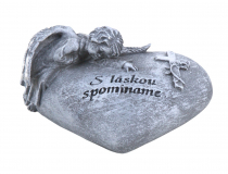Smútočná dekorácia srdce " S láskou Spomíname " YW23176 