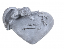 Smútočná dekorácia srdce " S láskou Spomíname " A7942