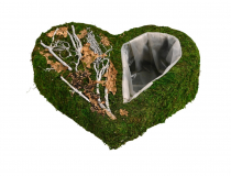  Machové srdce s otvorom FD014 