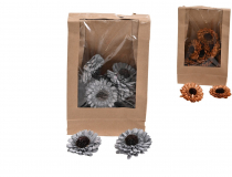 Dekoračná sušina – sušená gerbera mini 6 cm (1bal.) 11615-MIX