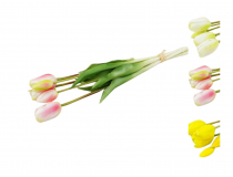 Umelá kytica pogumovaných tulipánov x5 CV10556-MIX