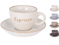 353977 Šálka s podšálkou 100ml ( 4 ) Q99000200