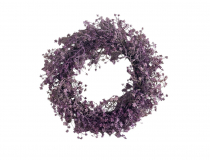 Veniec gypso 40 cm fialový SIO027 