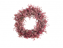 Veniec gypso 40 cm ružový SIO028