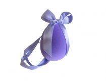 Veľkonočné zamatové vajíčko 10 cm fialové SF3362