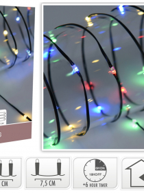 015066 FF+8 Vianočné LED svetlá 7+0,5m 96LED BAT-IP44 AX9650240