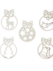 Nápis drev. Vianočná guľa