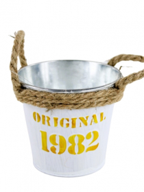 Plechový obal / dekoračné vedierko 