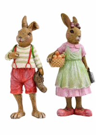 KE150A ( 2 ) Velk.zajac,zajacica polyr.