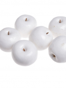 Dekoračné jabĺčka biele (1bal.) 922CAN01550-05 