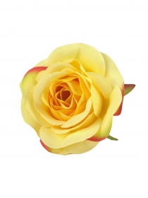 Umelé hlavy kvetov - vencovka ruža mini žltá A7373-3