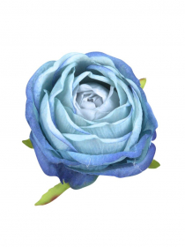 Umelé hlavy kvetov - vencovka peony svetlo modrá A7362-2