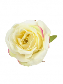  Umelé hlavy kvetov - vencovka ruža mini krémová A7373-4 