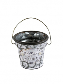 Plechový obal / dekoračné vedierko 142022 