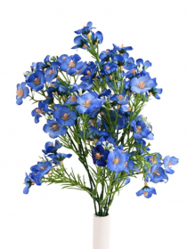 Umelá modrá poľná kytička 65 cm FG576 