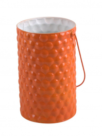 Plechový obal / dekoračné vedro oranžové MHH028-2 