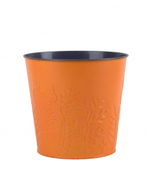 Plechový obal / dekoračné vedro oranžové MHH026-2 