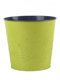 Plechový obal / dekoračné vedro zelené MHH026