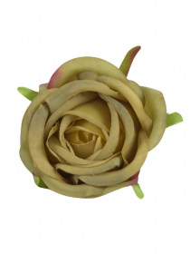 Umelé hlavy kvetov - vencovka ruža olivová A7376-10 