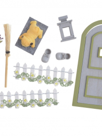 Miniatúrne záhradné doplnky do domček pre bábiky (1sa) HXM-24S1094