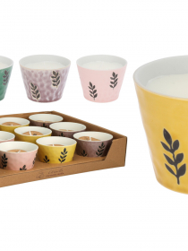 421447 Citrónová sviečka v farebnej keramike 60gr 422000150