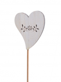 Drevené srdce zápich (1bal.) 129CAN9595WW