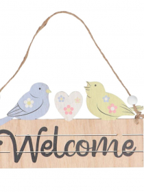  Drevená tabuľa s nápisom WELCOME LA34C05-59