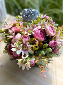 17 Smútočná ikebana " SRDCE "