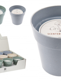 978095 Citrónová sviečka v farebnej keramike 75gr 420901770