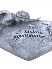 Smútočná dekorácia srdce " S láskou Spomíname " YW23176 