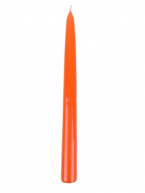 Sviečka kónická 23 cm LAKIER Metal oranžová