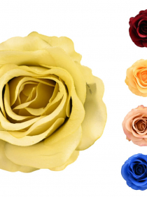 Umelé hlavy kvetov - vencovka ruža 8 cm ZH030 