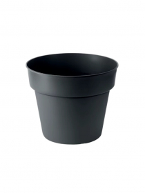 Plastový kvetináč PLANTI DMLR120 čierny S411