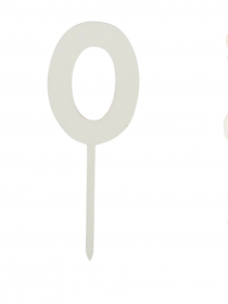 Drevený zapich číslo 0- 9 14 cm 