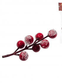  Umelý zasnežený mini červený hloh (1bal.) TG37099 