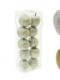 Vianočná dekorácia- jablko na zavesenie (1bal.) TG73436 