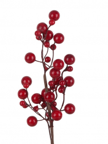 Umelý konár červené bobule 48 cm CV34070 